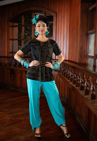 Hauoli SHORT SLEEVE Blouse AIRFLOW (PETITIONS GOLD)